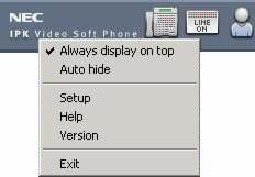 In addition, the D term Window is also displayed in front. 1. Right-click the blank area of the toolbar. 2. Check Always display on top (Default: checked). Figure 5-4 Always Display on Top 3.
