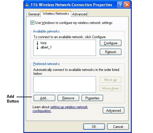 Click OK to establish a connection to the WBR-3600 Router.