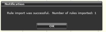 Exit the dialog by clicking the OK button.