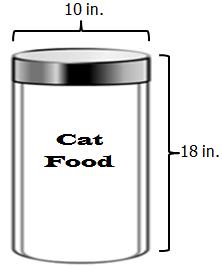 7.5a CYLINDERS Volume: Space inside an object ( hold, fill, inside ) Surface Area: Area of the outside surface of an object ( cover, outside, surface ) Net of a cylinder is 2 circles attached to a