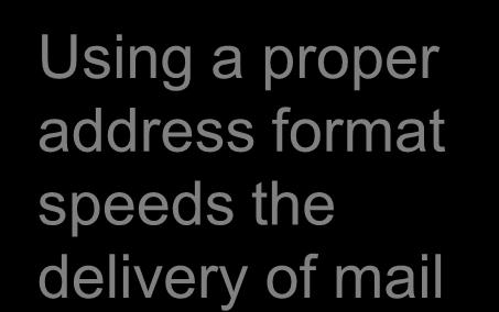 Address Requirements The Address USPS format uses optical character readers (OCRs) Block the to process left margin mail of the address Addresses ZIP Use codes all capitals that cannot and omit be