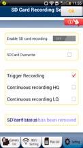 4) SD Card Recording Setting User can insert a microsd card into the camera to enable the recording function.