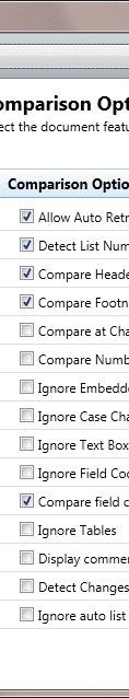 CONFIGURING RENDERING SETS Beforee Running a Comparison Before running a comparison, click in the Compare