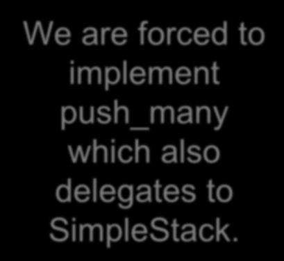 class Monitorable_Stack implements Stack private int high_water_mark = 0; private int current_size; Simple_stack stack = new Simple_stack(); public void push( Object o