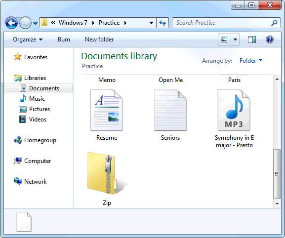 Extras, Tips, and Tricks Working with Compressed Folders You can reduce the size of a folder and its contents by using a compressed, or zipped, folder.