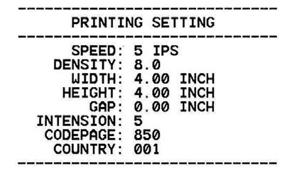 On the configuration printout, there is a print head test pattern, which is useful for checking if there is any dot damage on the print head heater element.