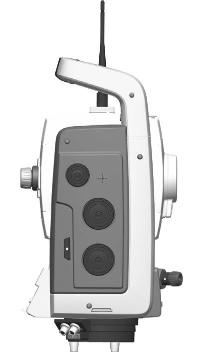 Overview Session: Features of the Trimble S6 Total Station Hardware features. Figure 1.5 Instrument height marks e.