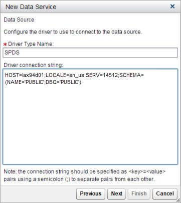 Creating a Data Service 65 Figure 7.13 Driver Type and Connection String 5. When you are finished configuring the data source, click Next to continue. 6. Specify a catalog name and click Next to continue.