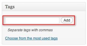 How to create a new tag: creating a tag in the post For tags, it s easier to add a tag when you re in a post.