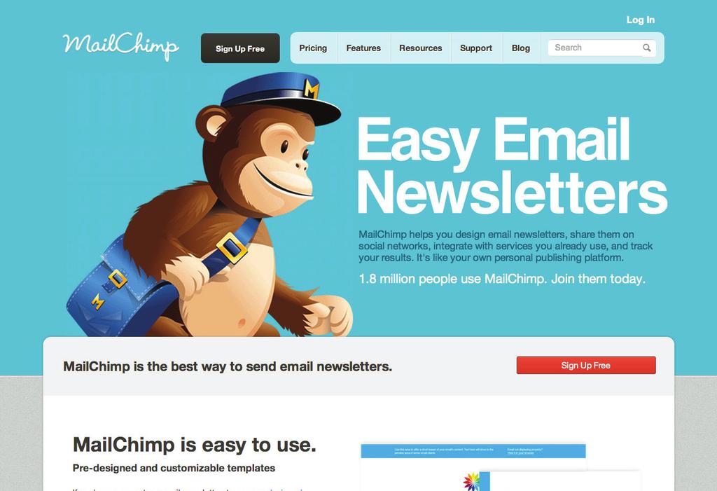 Mailchimp Historically, one of the main issues when sending to a large database list was getting your bulk emails into recipients inboxes and past their email server.