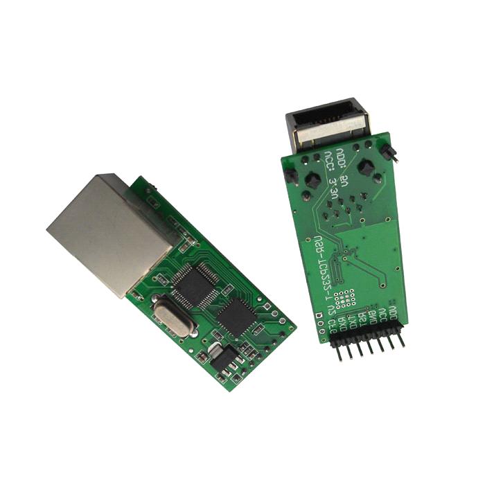 2.2 USR-TCP232-T USR-TCP232-T Model pin package, TTL serial port level, of 2KV electromagnetic isolation RJ45 interface, small size TCPIP serial protocol module. 2.2.1 Technical Specifications Major