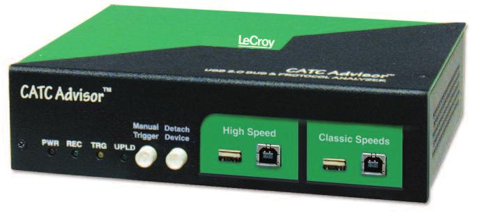 Like all of our USB systems, this stand-alone unit works in conjunction with the CATC Trace display software.