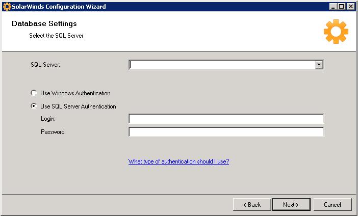 10. Run the SolarWinds Configuration wizard 1. In the Welcome dialog box, click Next. 2.