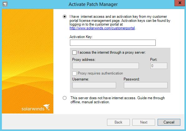 INSTALLATION GUIDE: PATCH MANAGER Customer Portal 2. Access the SolarWinds Licensing application 3. Click Licenses > Manage Licenses. 4. Click the View drop-down menu and select Patch Manager. 5.