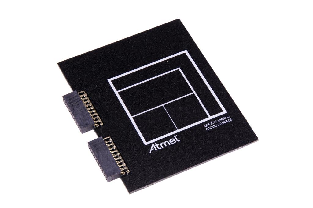 USER GUIDE Atmel QT6 Xplained Pro Preface Atmel QT6 Xplained Pro kit is a Xplained Pro extension board that enables the evaluation of a mutual capacitance touch suface using the Peripheral Touch