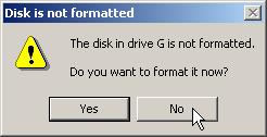 unavailable and marked as Foreign. Re-activate it by right clicking in the left hand grey area and selecting Import Foreign Disks, and then follow the instructions. 4.