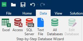 Edit Database allows you to edit all existing connected databases using a wizard.
