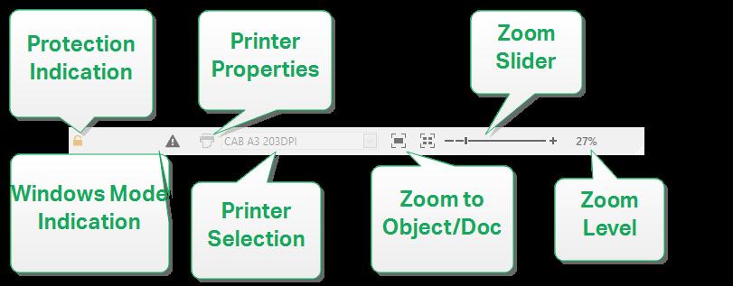 TIP: When changing a printer, label and paper size adapt automatically to the dimensions that are defined by the printer driver. Printer Properties for the selected printer.