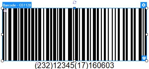 Enter the sample data, for example 12345. 7. Add another AI, such as Expiration Date, for example June 3, 2016 (in YYMMDD format). 8. Click OK.