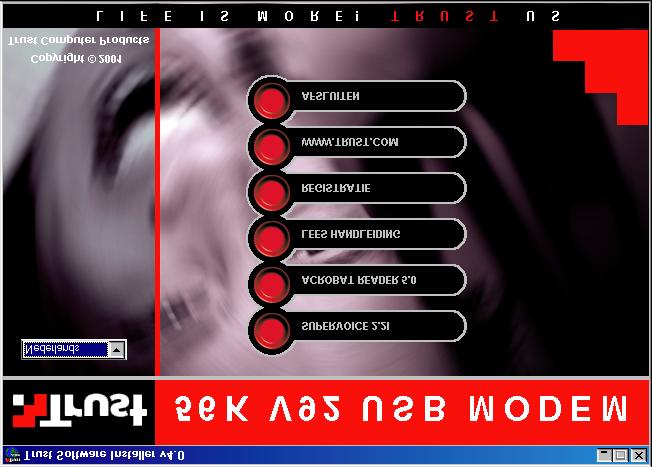 UK Figure 1: Trust Software Installer Note: The language selection menu in the left box in various languages for the rendering of the