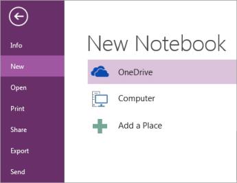 Create a Notebook When you first install and run OneNote, a notebook is created for you. You can create new notebooks any time and you can have as many notebooks as you want.