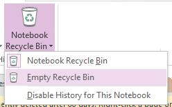 Move/Copy from Recycle Bin Step 1: Select the Notebook with the recycled items you want to view.