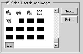 Chapt. 3 OPUS Commands Figure 268: Newly created icon If you want to create a name for the icon, click on the icon and activate the Image and text option button.