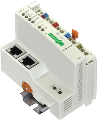 The WAGO KNX Concept 47 750-849 3.1 750-849 The KNX IP controller (see Fig. 3-1) works on the hardware basis of the WAGO-ETHERNET controller 750-841.