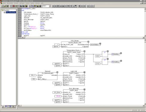 The WAGO KNX Concept 53 Software Concept 3.4.1 The IEC Application A program is created using the WAGO-I/O-PRO CAA software.