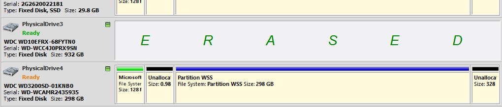 Figure 16: Disk Erase Summary Selecting Disk Area for Erasure & Erasing Partitions When selecting a single disk to erase in KillDisk, you will