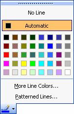 Formatting Lines You can format lines by changing the line style, color and dash style. In an enclosed object, such as a triangle or a circle, the line is the border around the object.