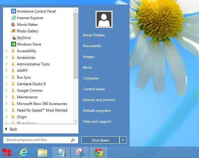 Restore Windows 7 Start Menu Download a