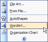 166 Microsoft PowerPoint 2003 Lesson 5-7: Inserting a WordArt Object Figure 5-16 The WordArt Gallery dialog box.