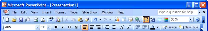Figure 1-8 Standard toolbar Formatting toolbar Standard toolbar Figure 1-10 The show more dropdown menu.