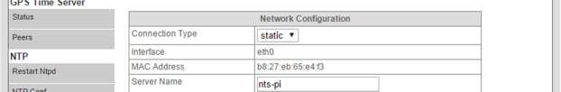 The unit can be switched to DHCP (dynamic IP addressing) or static-ip addressing on this page.