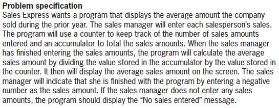 The Sales Express Program (cont d.