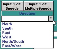 Use the Data Collection form and the Blank Grid Report to collect speed measurements in the field. You can then input the speed data using the Input/Edit Speeds and Input/Edit Multiple Speeds options.