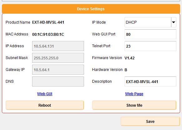 Discover and Configure IP Basic Operation ID Name Description h Firmware Version Displays the current firmware version used by the selected device.