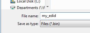 EDID file