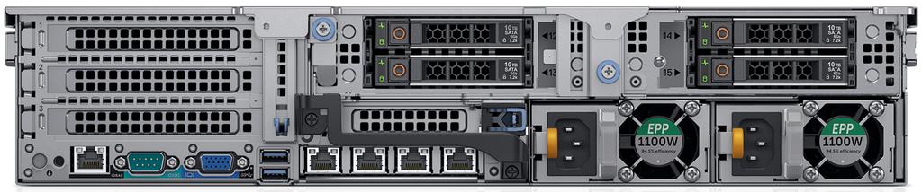 5" backplane installed R740 and R740xd internal chassis views The chassis design of the R740 and R740xd is optimized for easy access to