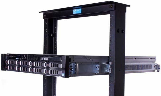 2-Post racks installation If installing to 2-Post (Telco) racks, the ReadyRails Static rails (B4) must be used. Both sliding rails support mounting in 4-post racks only. Figure 16.