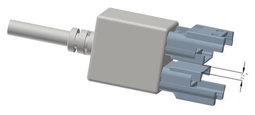 Connectors CAN1/Power 4 pin Mizu-P25 male receptacle connector used to connect main power and to a Holley EFI.