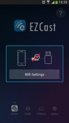 Number(EZCast Wi Fi Network account) and Password.