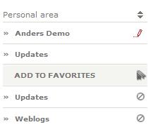 3.2 Editing your Personal Settings Apart from personalizing your intranet front page, you can customize your personal settings.