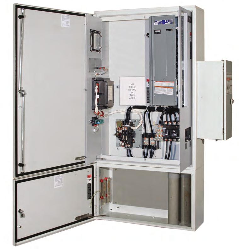 ASCO 7000L Power Transfer Switch Load Center Product Features Conventional double throw transfer switch configuration Automatic Transfer Switch is listed to UL1008, the standard for Transfer Switch