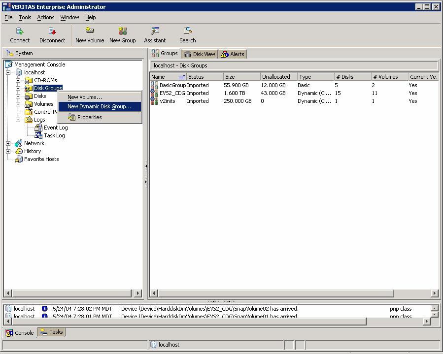 Figure 8. 3. Add all disks that are part of the Exchange server. Do not add the system disk (C).