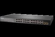 24-Port 10/100TX + 4-Port Gigabit Managed Switch with 2 Combo 100/X SFP Ports 1 Layer 2 / Layer 4 Managed Switch for Enterprise and Campus Networking PLANET's is a 24-port 10/100Mbps Fast Ethernet