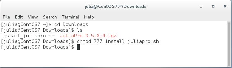 3. Installing JuliaPro Once the system requirements are met, you can start the JuliaPro installation using the installation