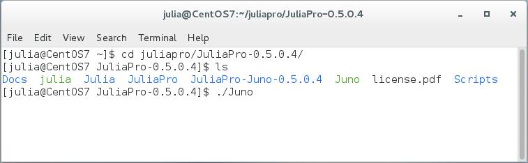 Upon initially launching Juno, you will be presented with the following window. Juno is a full-featured and easily extensible integrated development environment based on the Atom editor.