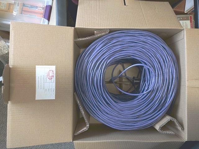 Bulk Twisted-Pair Cable Twisted-pair cable often sold in 1000-foot